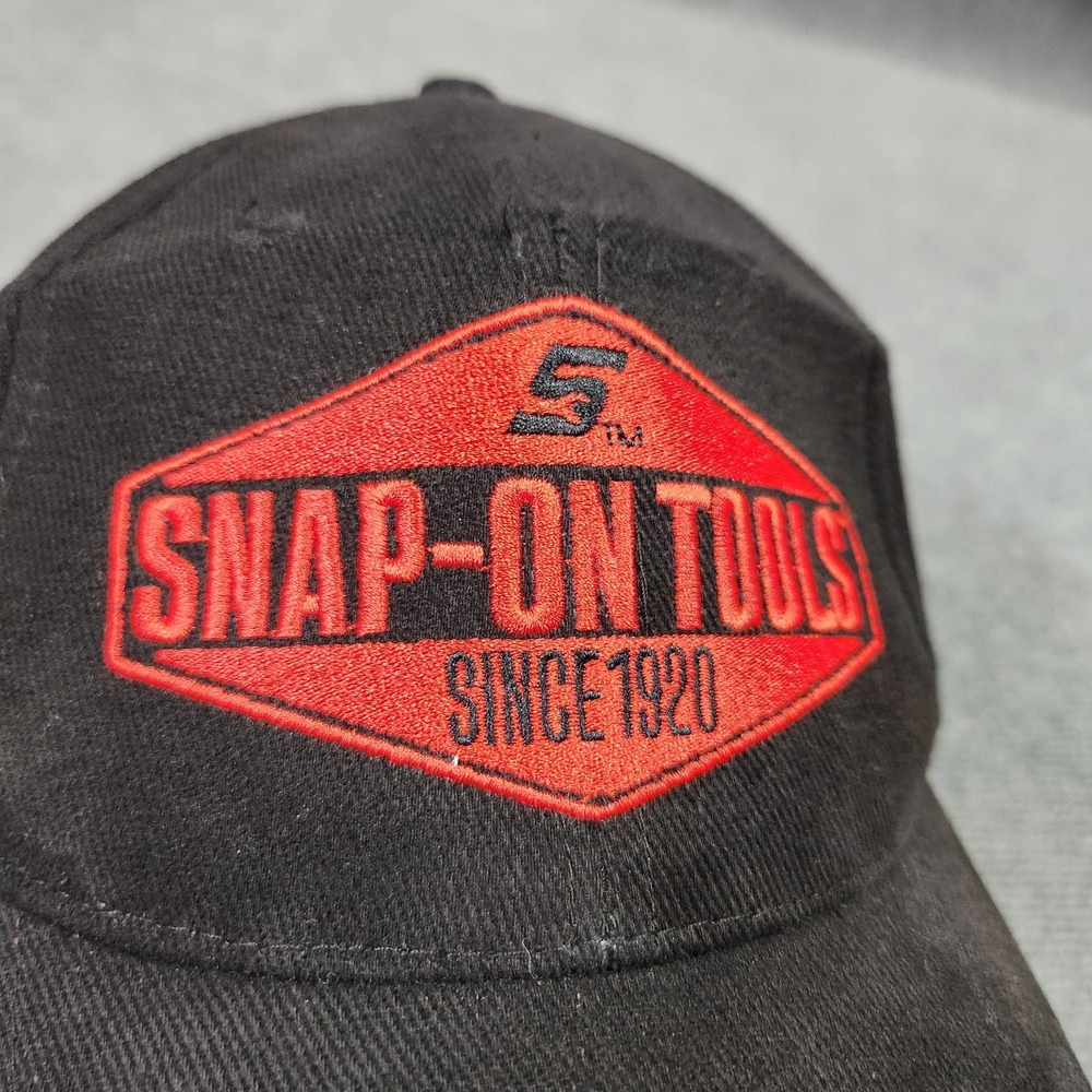 Snap-On Tools Hat Men Cap Snapback Adjustable Black Embroidered Mechanic - Picture 2 of 6
